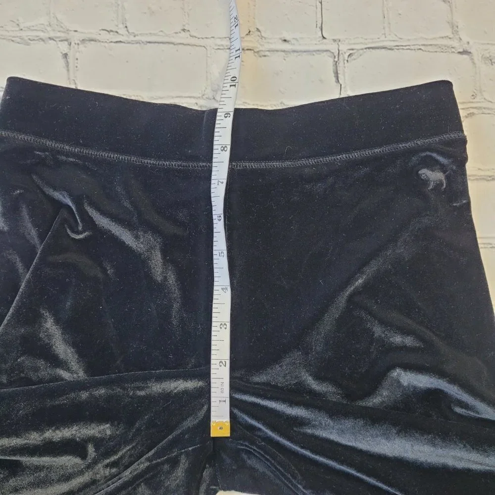✅ Pink Victoria’s Secret black velvet leggings size M - Picture 4 of 9